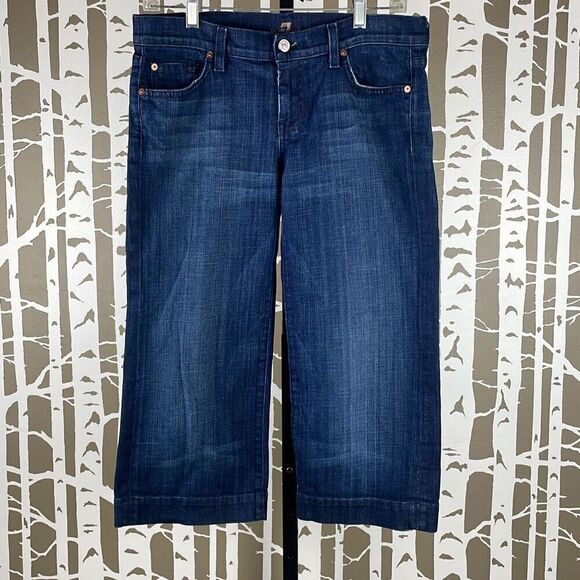 7 For All Mankind Dojo Crop Jeans 29 - Picture 1 of 7